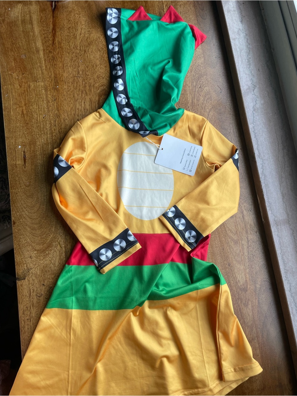 Little girls 3-4T Bowser Dress Hooded Dress NWT